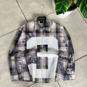 Cozy Men’s Fashion Oversized Plaid Zip Shirt